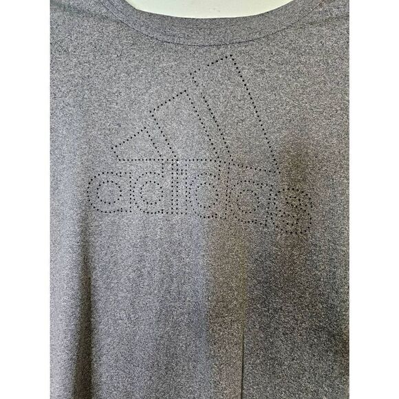Adidas gray short sleeved athletic tee. Size L. - Picture 1 of 4